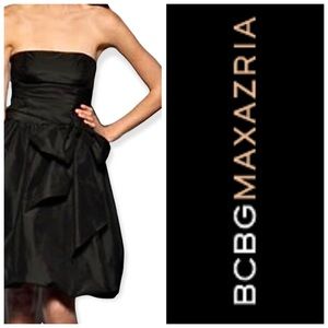 BCBGMAXAZRIA Strapless LBD with Bow